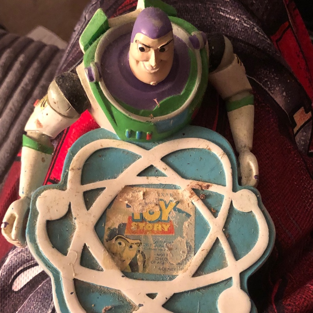 Buzz Lightyear Toy Story Kids Action Figure with Blue and White Accessory